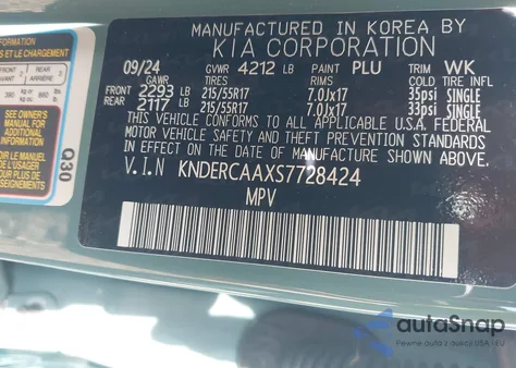 2025 Kia Seltos Ex from USA, damaged, VIN KNDERCAAXS7728424